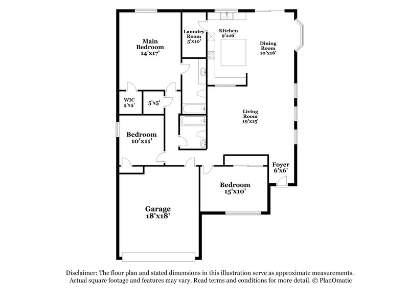 1,910/Mo, 9803 Raven Field Dr San Antonio, TX 78245 Floor Plan View