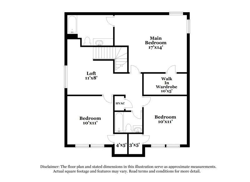 1,755/Mo, 3811 Amber Chase San Antonio, TX 78245 Floor Plan View 2