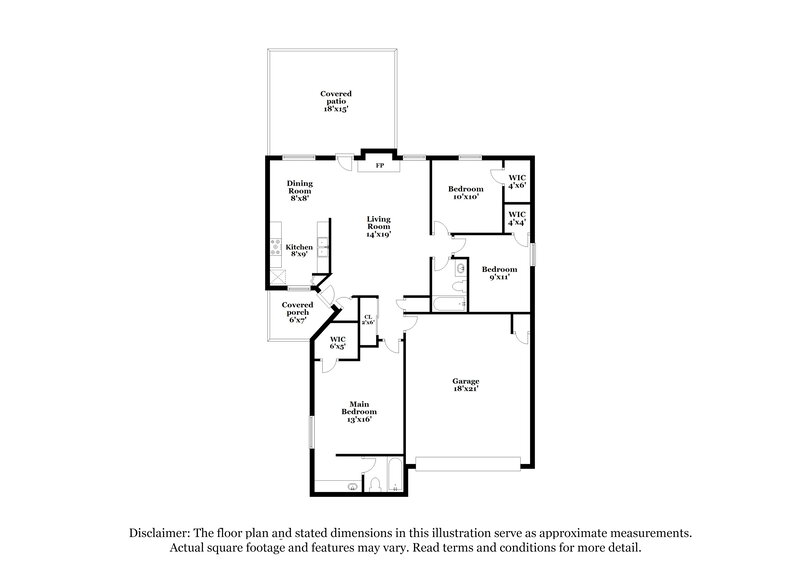 2,300/Mo, 9334 Lands Point St San Antonio, TX 78250 Floor Plan View