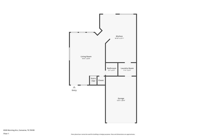 1,815/Mo, 8320 Morning Grove Dr Converse, TX 78109 Floor Plan View
