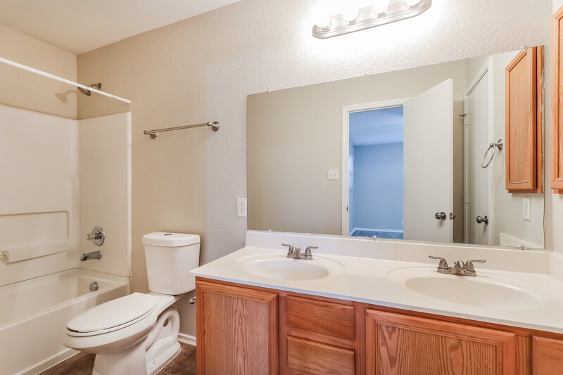 1,560/Mo, 6734 Benke Farm San Antonio, TX 78239 Main Bathroom View