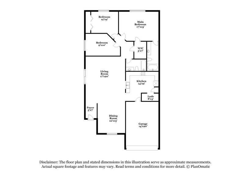 1,550/Mo, 6942 Saharastone Dr Converse, TX 78109 Floorplan View