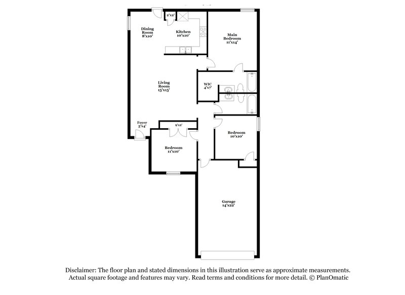 1,610/Mo, 11318 Quiet Canyon San Antonio, TX 78252 Floor Plan View