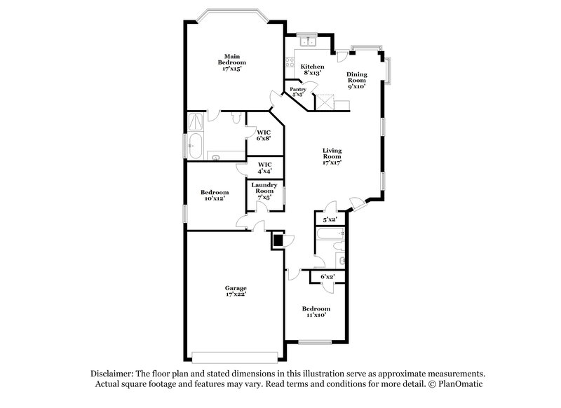 1,605/Mo, 6615 Lucky Fields Converse, TX 78109 Floor Plan View