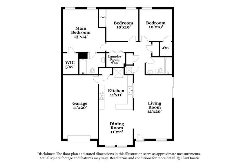 1,620/Mo, 8422 Adams Hill Dr San Antonio, TX 78227 Floor Plan View