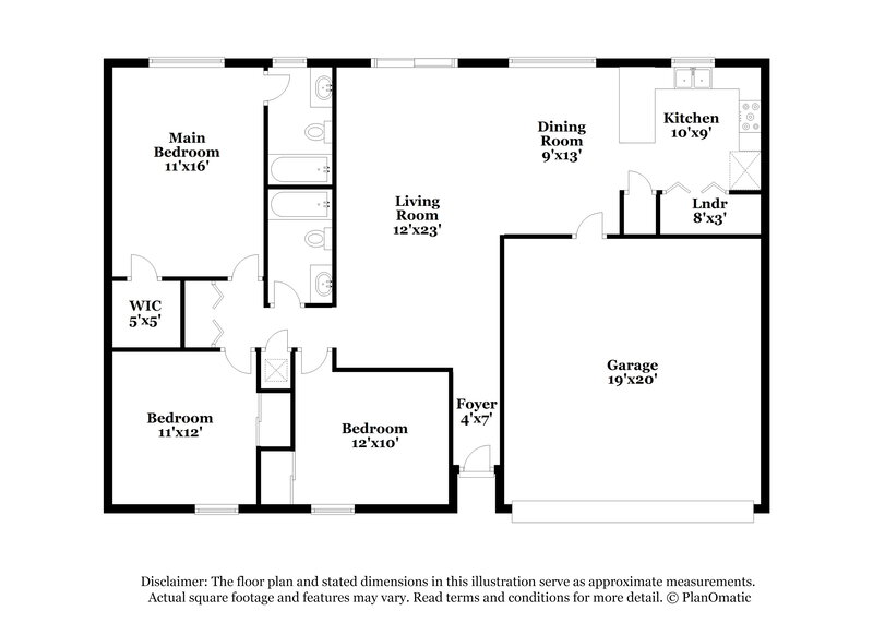 1,420/Mo, 7531 Lago Frio San Antonio, TX 78239 Floorplan View