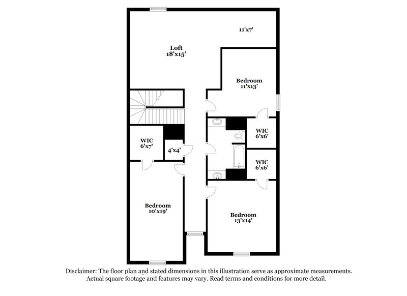 2,220/Mo, 11478 Coral Canyon San Antonio, TX 78252 Floor Plan View 2