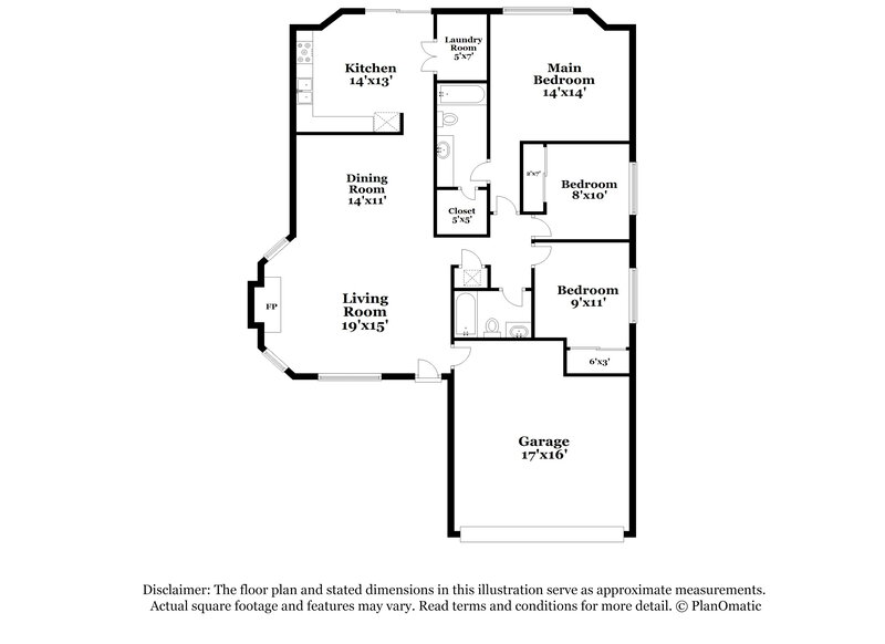 1,520/Mo, 8743 Ridge Moon Dr San Antonio, TX 78239 Floorplan View