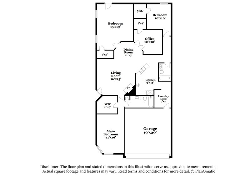 1,605/Mo, 6122 ashley Spgs San Antonio, TX 78244 Floorplan View
