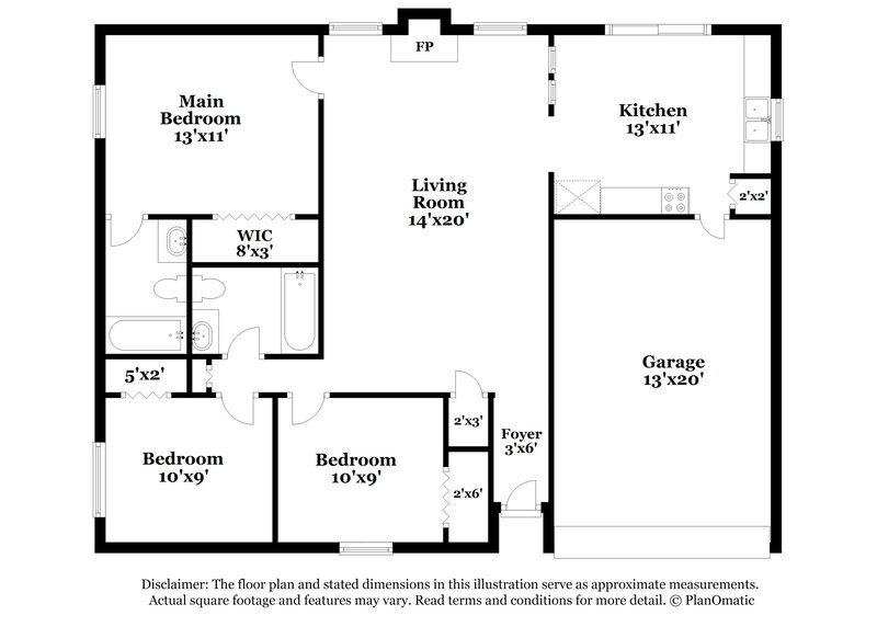 1,645/Mo, 117 Meadow St Converse, TX 78109 Floor Plan View