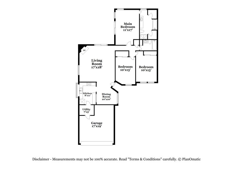 1,780/Mo, 9335 Autumn Storm San Antonio, TX 78254 Floor Plan View