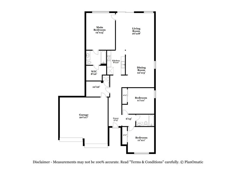 1,675/Mo, 7826 Juno Hts San Antonio, TX 78252 Floor Plan View