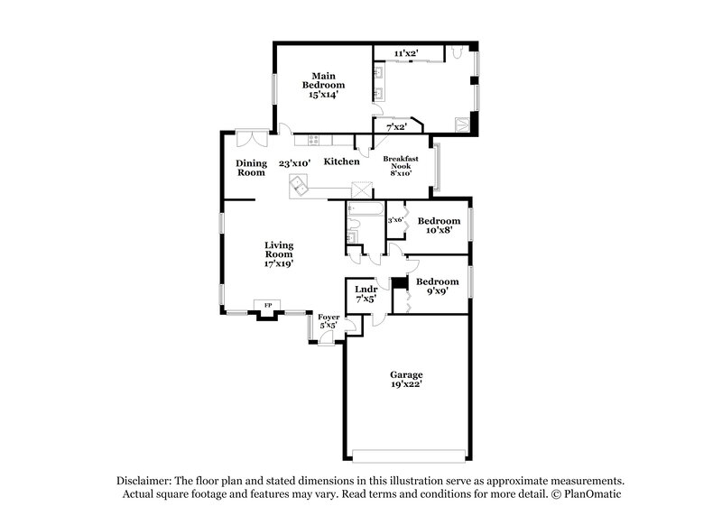 1,735/Mo, 5423 Park Lk San Antonio, TX 78244 Floor Plan View
