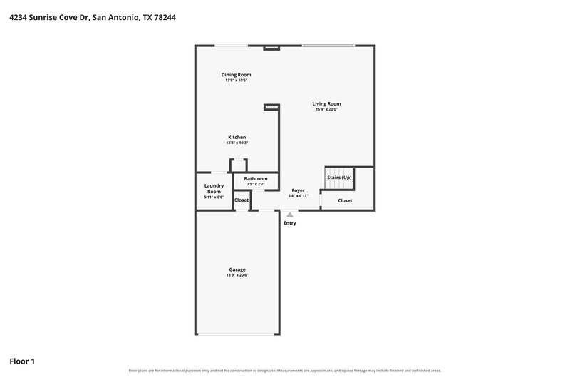 0/Mo, 4234 Sunrise Cove Dr San Antonio, TX 78244 Floor Plan View