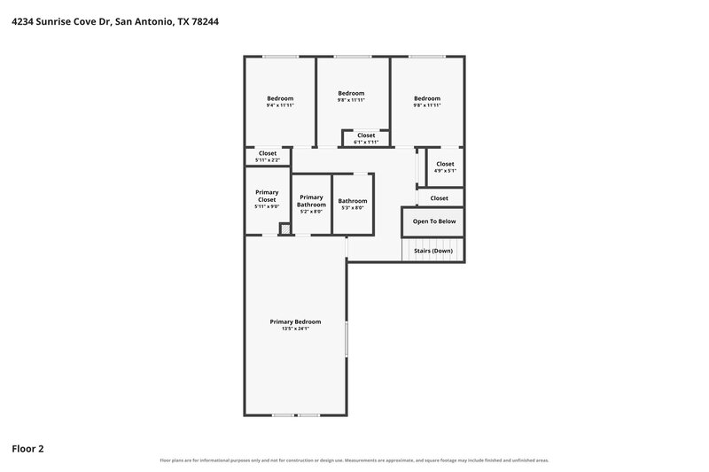 0/Mo, 4234 Sunrise Cove Dr San Antonio, TX 78244 Floor Plan View 2