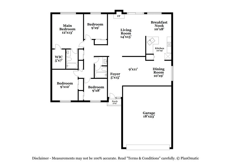 2,710/Mo, 9478 Greens Pt San Antonio, TX 78250 Floor Plan View