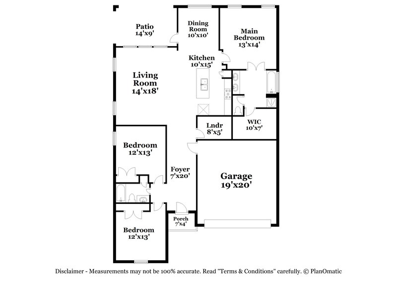 2,060/Mo, 1906 Sirius Grove San Antonio, TX 78245 Floor Plan View