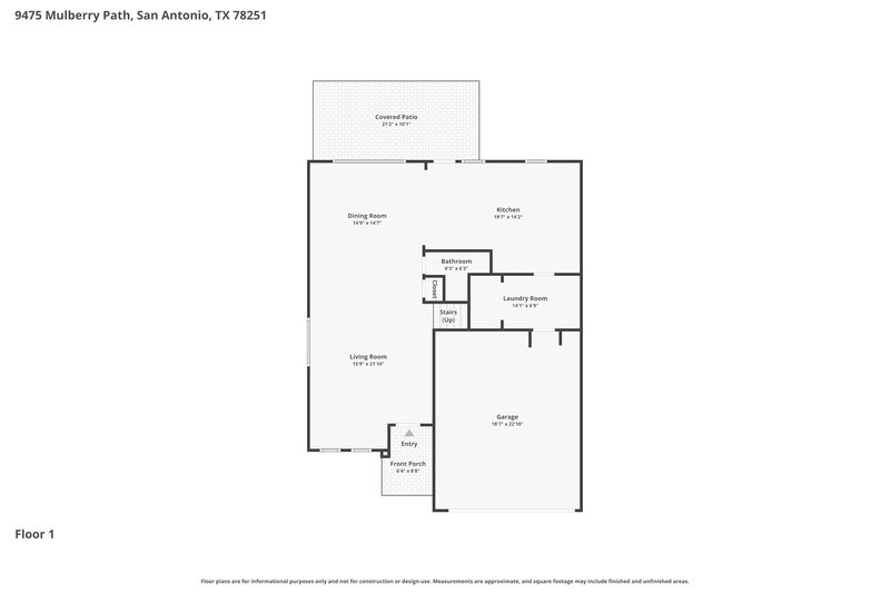 0/Mo, 9475 Mulberry Path San Antonio, TX 78251 Floor Plan View