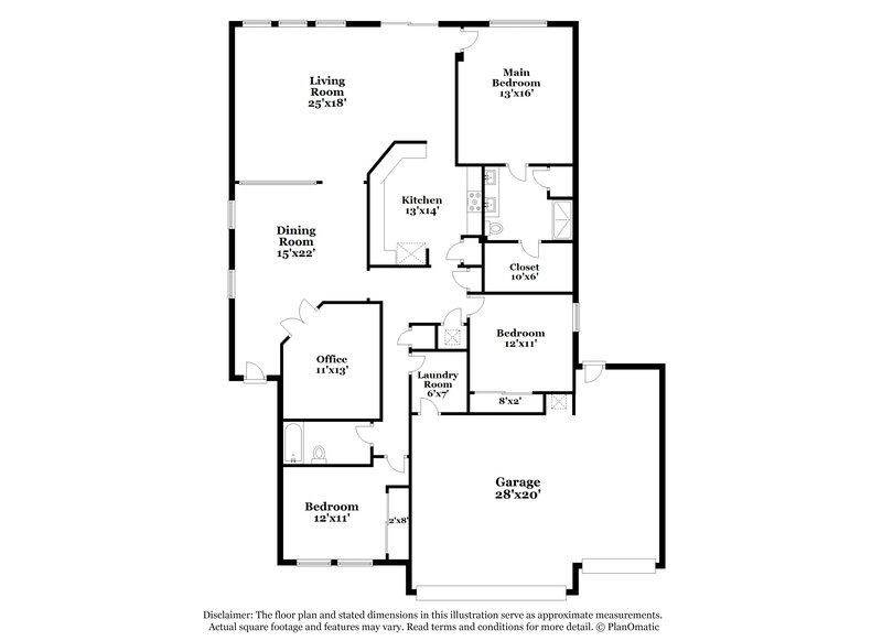 2,105/Mo, 13510 Sundance Scape San Antonio, TX 78245 Floor Plan View