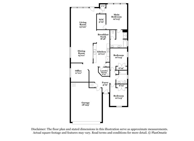 2,030/Mo, 3411 Maguey Trl San Antonio, TX 78245 Floor Plan View
