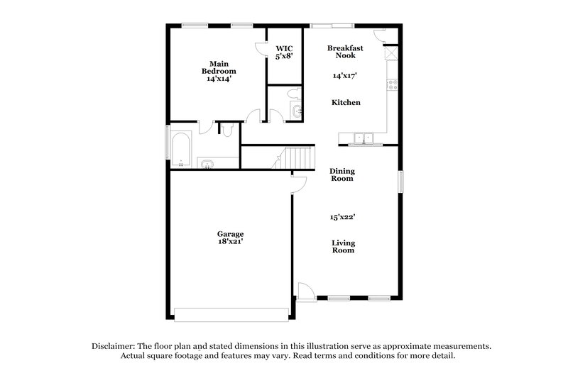 2,150/Mo, 326 Silver Bit San Antonio, TX 78227 Floor Plan View