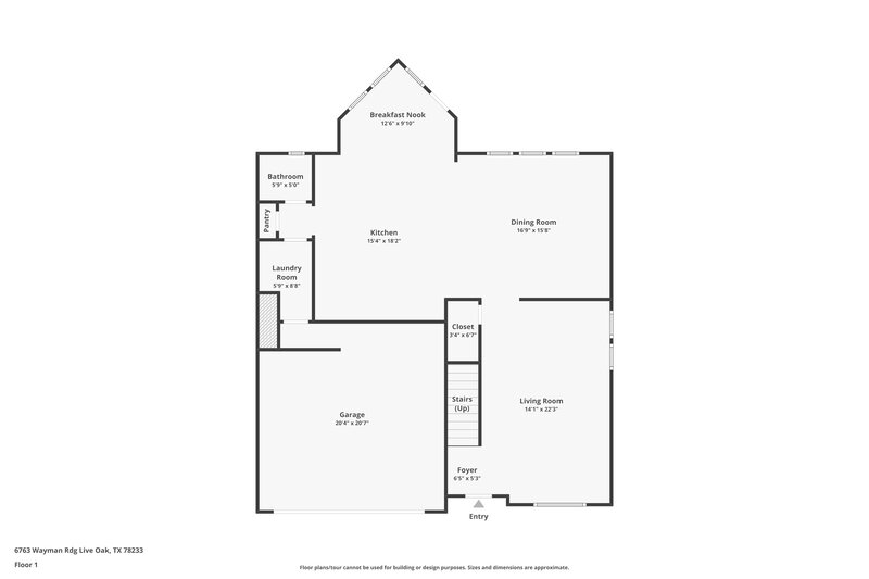 2,300/Mo, 6763 Wayman Rdg Live Oak, TX 78233 Floor Plan View
