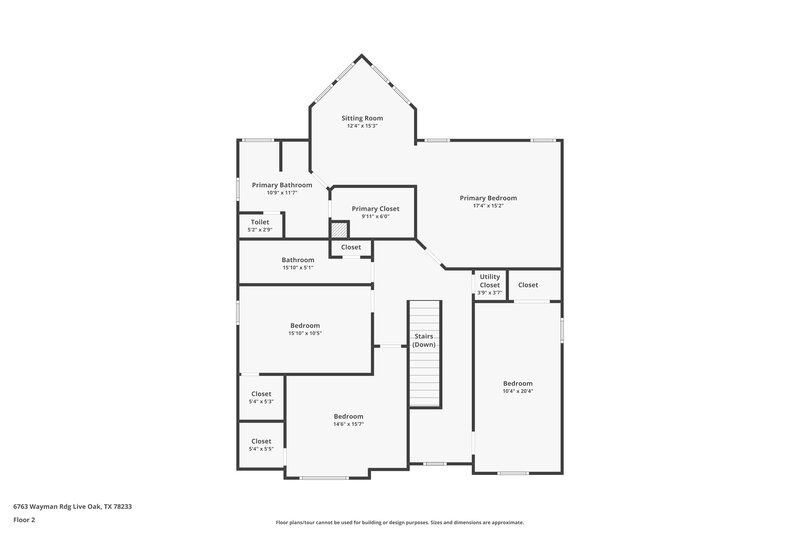 2,300/Mo, 6763 Wayman Rdg Live Oak, TX 78233 Floor Plan View 2