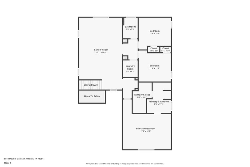 2,180/Mo, 8814 Double Oak San Antonio, TX 78254 Floor Plan View 2