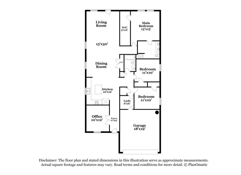 1,790/Mo, 6546 Port Elizabeth Converse, TX 78109 Floor Plan View