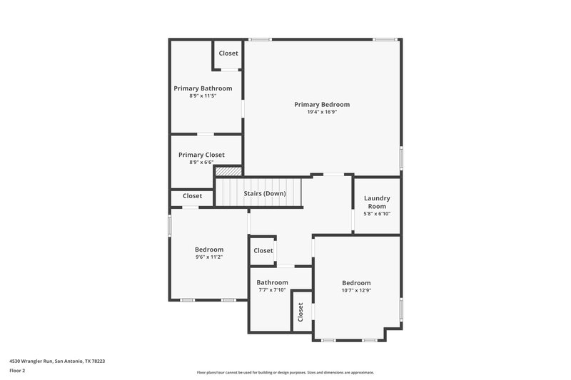 1,440/Mo, 4530 Wrangler Run San Antonio, TX 78223 Floor Plan View 2