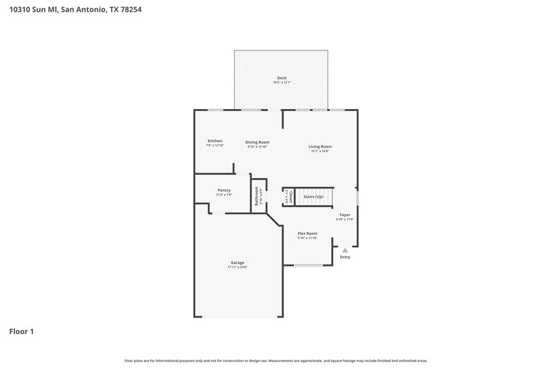 2,045/Mo, 10310 Sun Ml San Antonio, TX 78254 Floor Plan View