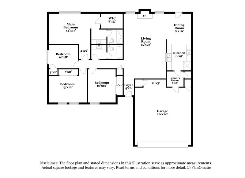 1,810/Mo, 4614 Wetz Dr San Antonio, TX 78217 Floor Plan View