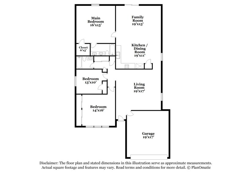 1,665/Mo, 8042 Swindow Cir Converse, TX 78109 Floor Plan View