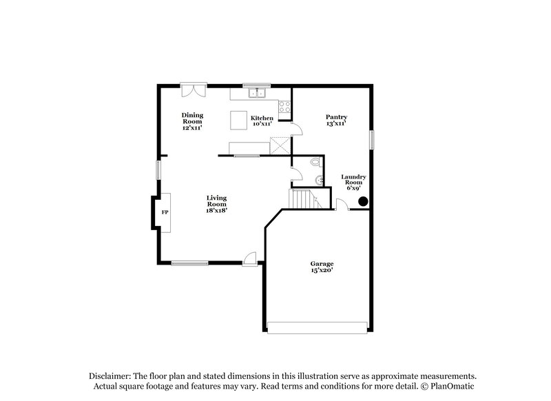 2,295/Mo, 7030 Raintree Frst San Antonio, TX 78233 Floor Plan View