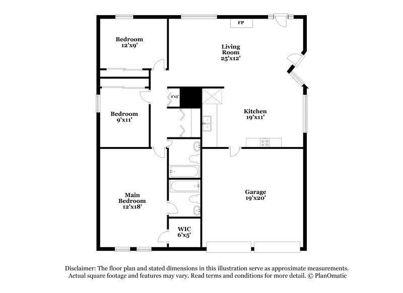 1,745/Mo, 9106 Valley Rdg San Antonio, TX 78250 Floor Plan View