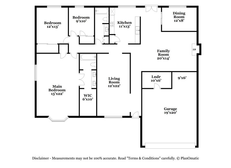 2,280/Mo, 6138 Bloomwood St San Antonio, TX 78249 Floor Plan View