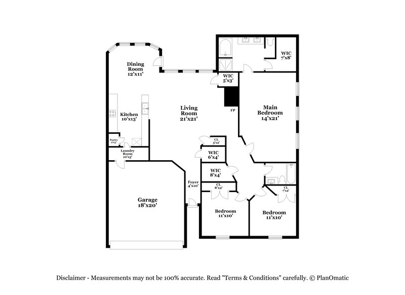 1,890/Mo, 7406 Horizon Pt San Antonio, TX 78242 Floor Plan View
