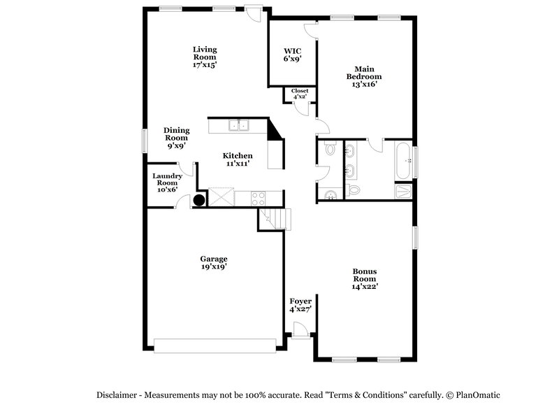 2,290/Mo, 3914 Angel Trumpet San Antonio, TX 78259 Floorplan View
