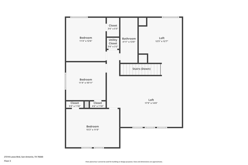 1,920/Mo, 27218 Lasso Bnd San Antonio, TX 78260 Floor Plan View 2