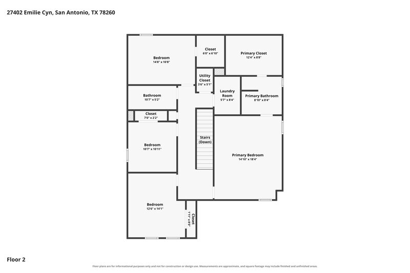 2,495/Mo, 27402 Emilie Cyn San Antonio, TX 78260 Floor Plan View
