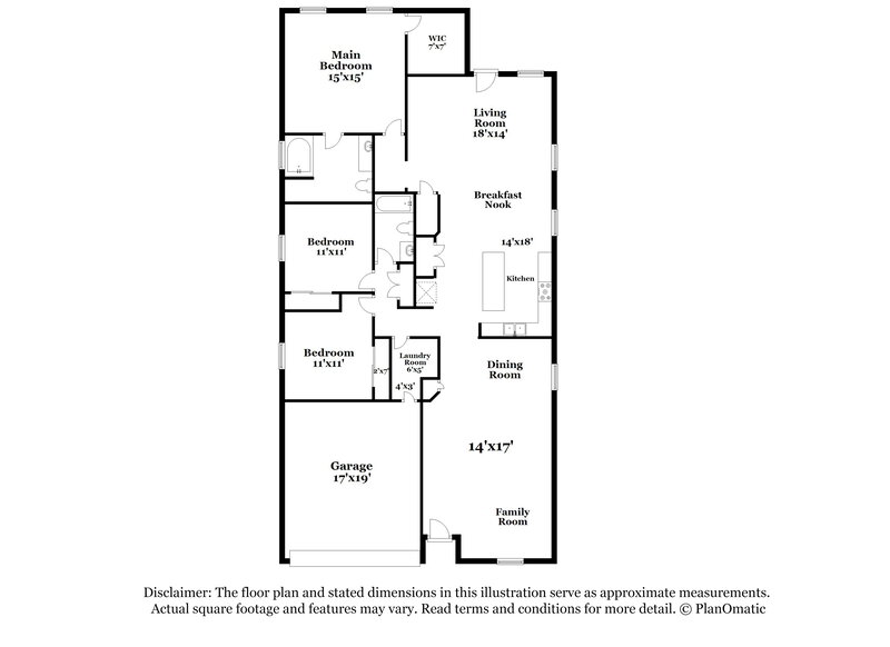 1,595/Mo, 12443 Old Glory Ave San Antonio, TX 78253 Floor Plan View