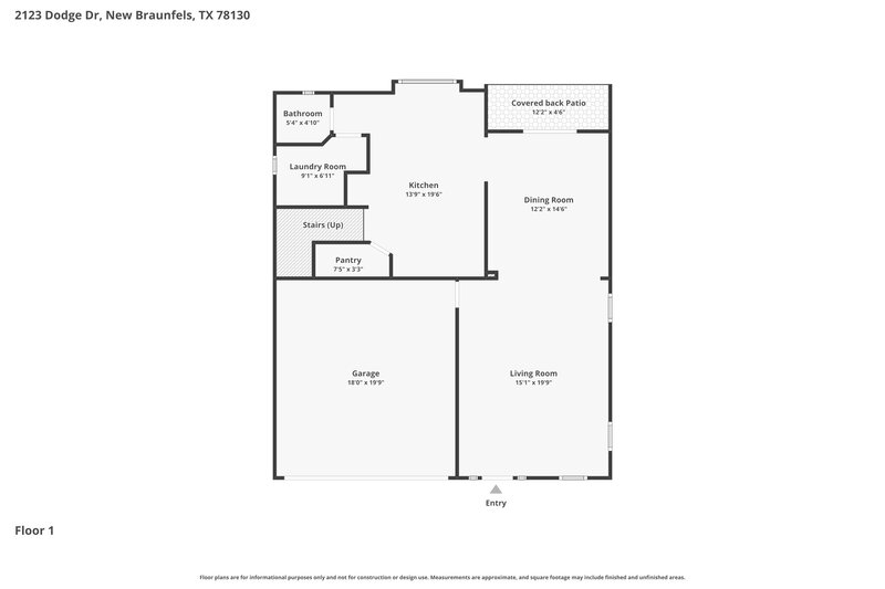 1,815/Mo, 2123 Dodge Dr New Braunfels, TX 78130 Floor Plan View
