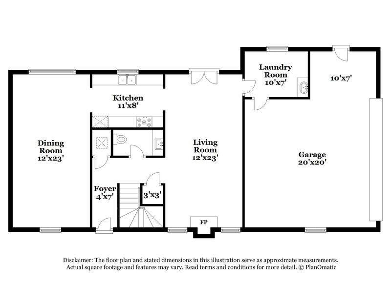 1,905/Mo, 6307 Handsome Lake Dr Leon Valley, TX 78238 Floor Plan View