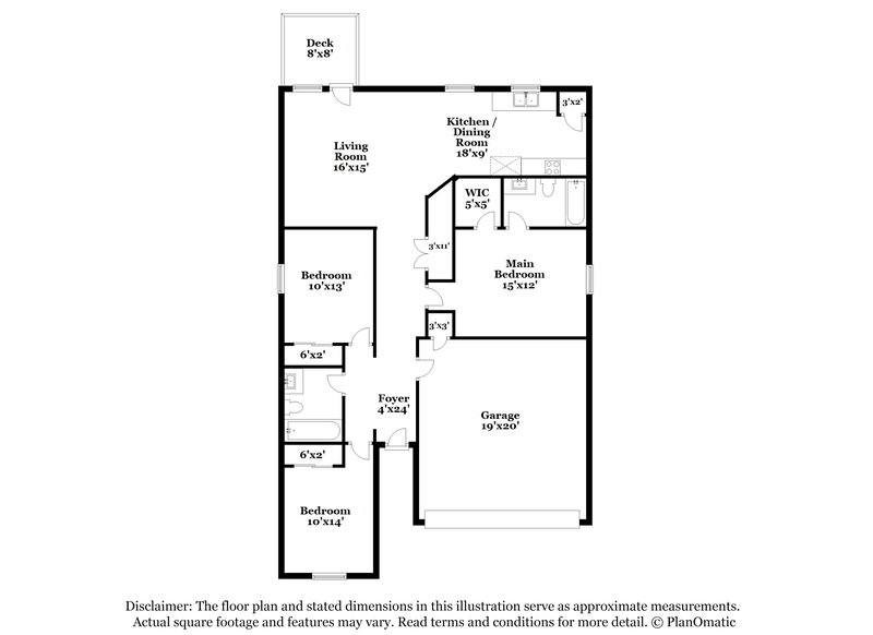 1,735/Mo, 6035 Caramel Way San Antonio, TX 78244 Floor Plan View