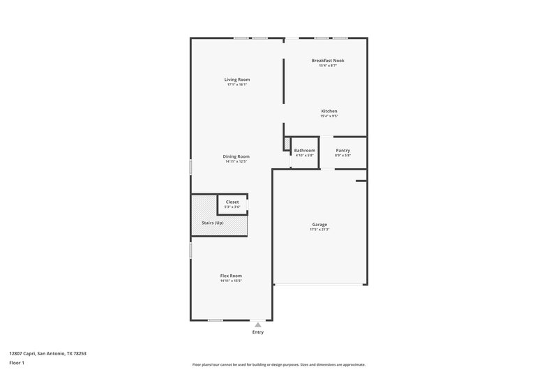 2,550/Mo, 12807 Capri San Antonio, TX 78253 Floor Plan View
