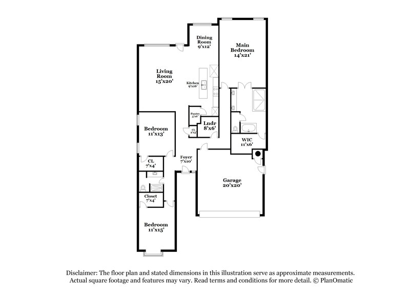 1,845/Mo, 3906 Bogie Way Converse, TX 78109 Floorplan View