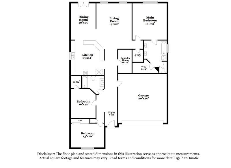 2,340/Mo, 2638 Montebello San Antonio, TX 78259 Floorplan View
