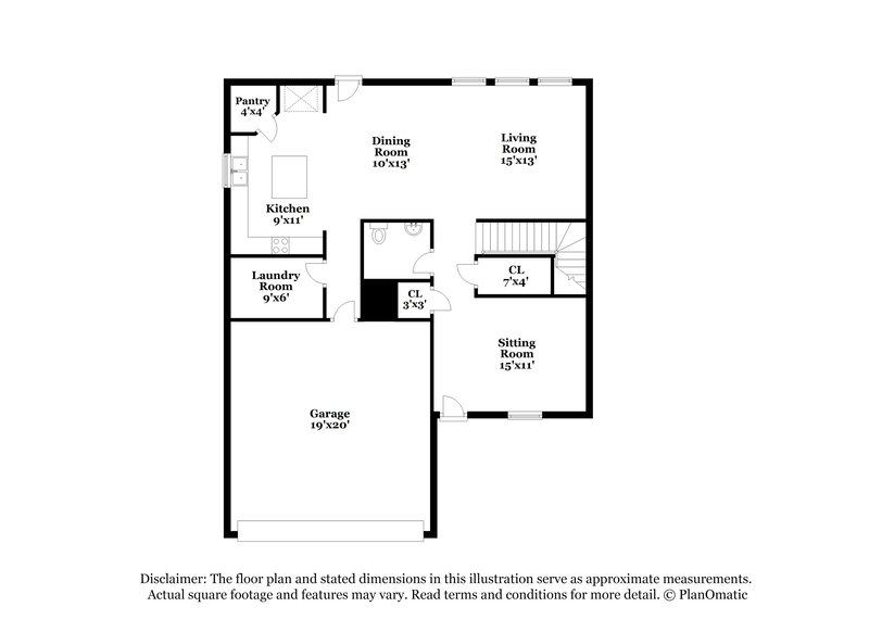 1,885/Mo, 7186 Quarter Moon Converse, TX 78109 Floor Plan View