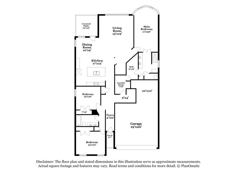1,770/Mo, 13918 Persimmon Cv San Antonio, TX 78245 Floorplan View