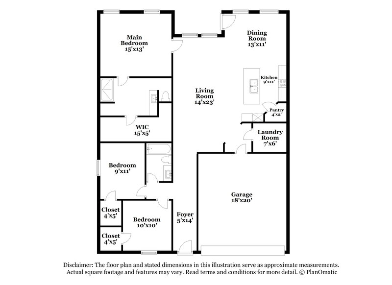 1,780/Mo, 1013 Clarkston Dr Seguin, TX 78155 Floor Plan View